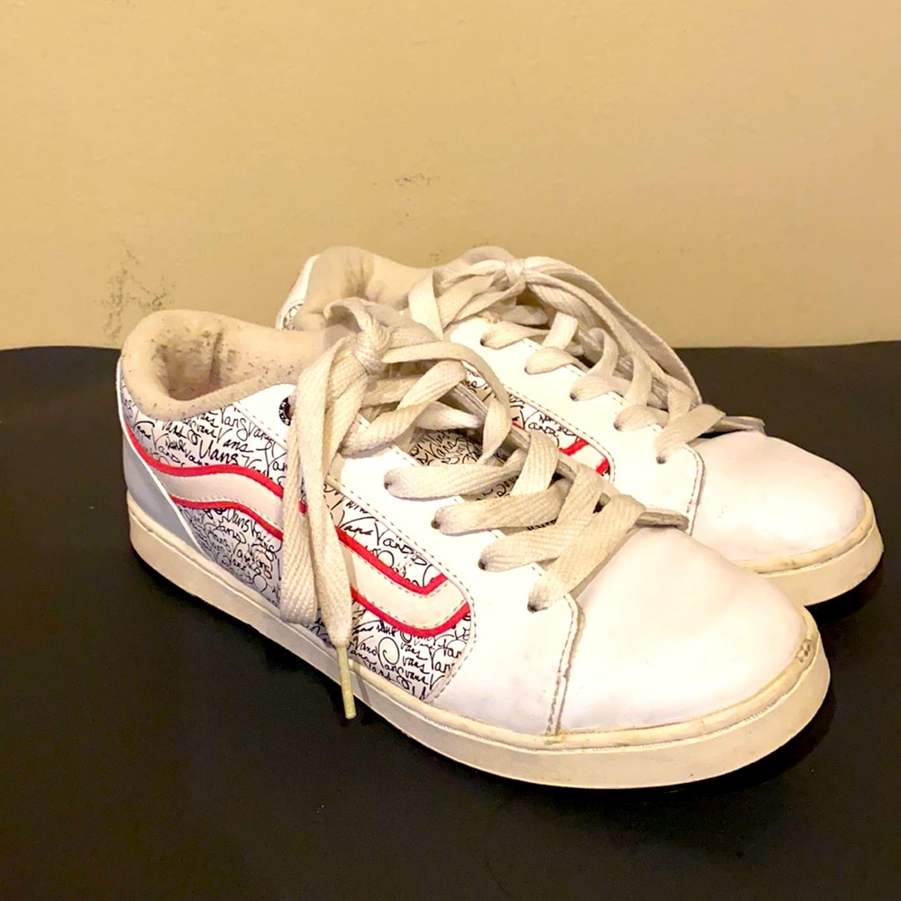 Women's Vans Lace Up Sneakers Doodle scribble 8.5